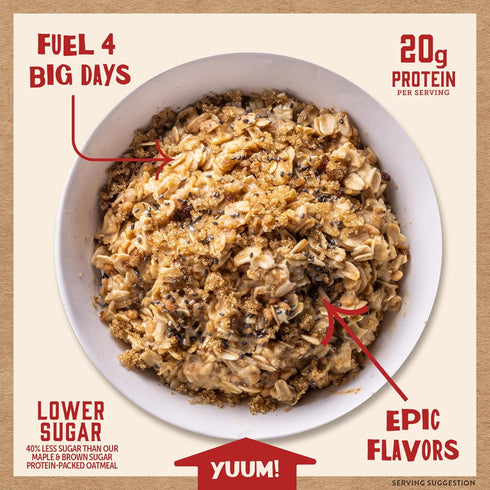 Packets, Protein,100% 6 4 packets 24 packets) Kodiak Cakes Peak Instant Oatmeal Maple Brown Sugar, High Whole Grains
