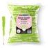 Green Rock Candy Sticks Watermelon Flavor, 72 Pack Bulk Individually Wrapped Sugar