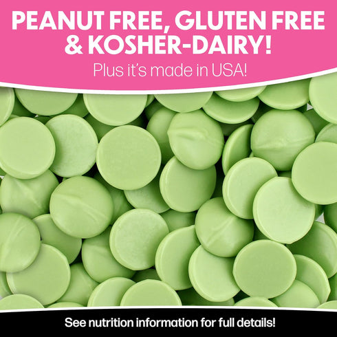 5 Sweet Shoppe Spring Green Melting Wafers, pounds