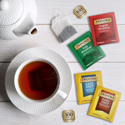 Pack (30 Count) 30 Twinings Tea Bags Sampler Assortment Variety Different Flavours for Tea Lovers: Her, Him, Women