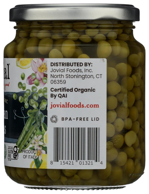 13 OZ JOVIAL Organic Italian Peas