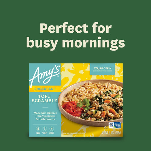 Frozen 9 oz. Amy's Tofu Scramble, Non-GMO, Gluten Free