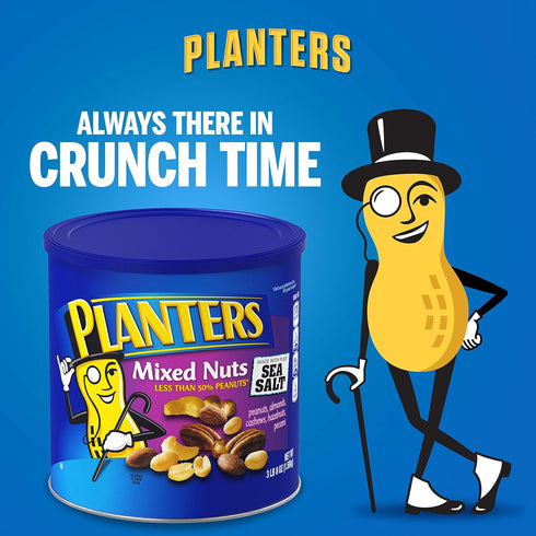 Planters (1 56oz) Salted Mixed Nuts and Whole Cashews Bundle Canister