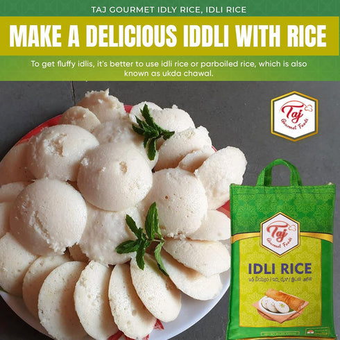 TAJ Gourmet Foods 10-Pounds TAJ Gourmet Idly Rice, Idli Rice, Short Grain Rice