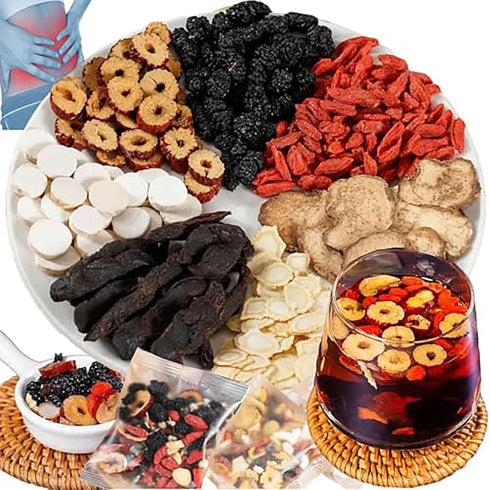 Andonisus Ginseng Mulberry Herbal Tea, 30 bags Kidney Tea Formula Ginseng Six Treasure