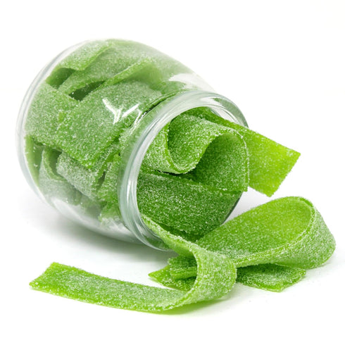 4 Pack Snacktery Green Apple Sour Belts - St Patricks Day Candy Belts - Vibrant & Tangy Sour Strips - Vegan & Kosher
