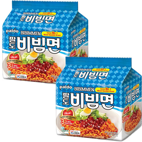 130g 4.59oz(Pack 10) korea Paldo Bibim myun Cold Noodle instant ramen sweet spicy sauce