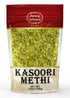 Spicy World Dried Fenugreek Leaves (Kasoori Methi) 3.5oz Box (100g) - All Natural, Vegan, Gluten Friendly, NON-GMO