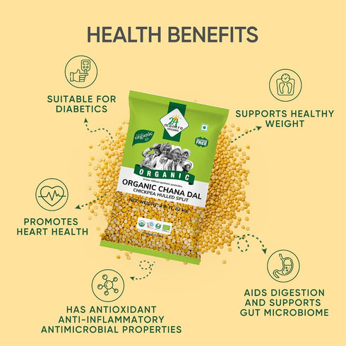 24 Mantra Organic 24 4 Lb,, Mantara Chana Dal - ()