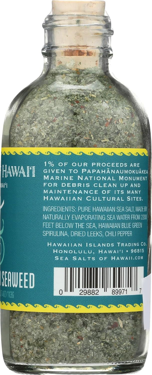 4oz. Sea Salts of Hawaii Spicy Hawaiian Seaweed Sea Salt, Made in Hawaii