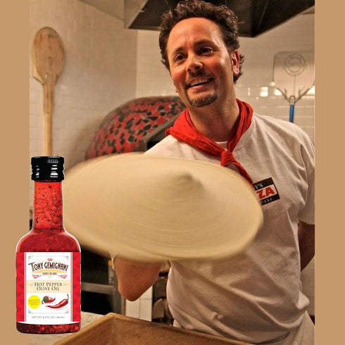 Sculpture House (3-Pack, 8.1oz Tony Gemignani Hot Pepper Olive Oil Bottles)