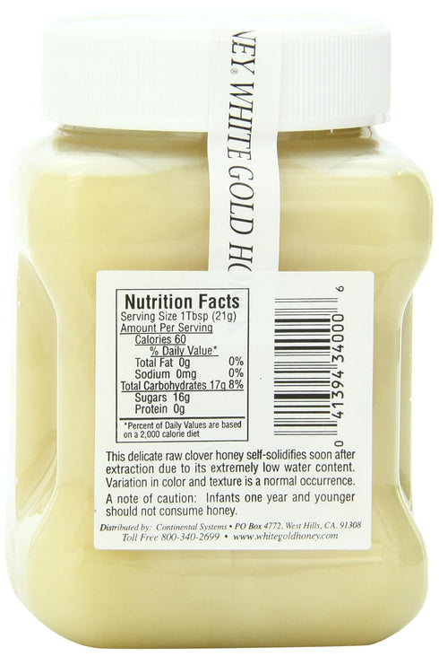 White Gold 23-Ounce (Pack 2) Honey, Container