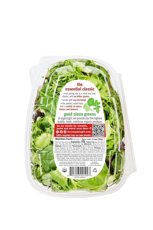 organicgirl 5 Organic Girl Baby Spring Mix, Ounce
