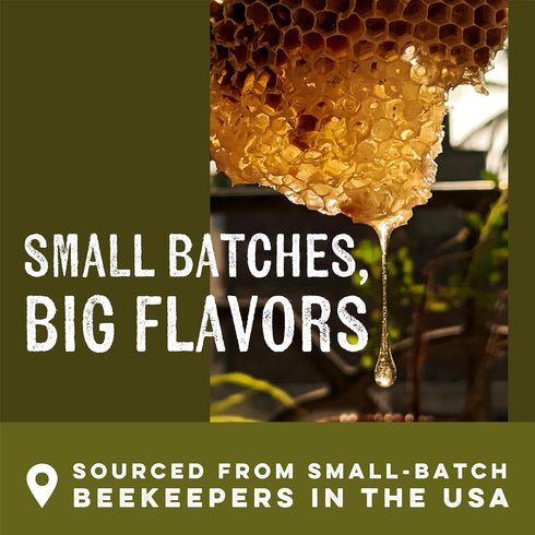 Country Wellbeing 16oz Goshen Amish Extremely Raw Acacia Honey - Unfiltered, Unprocessed, Pure & Natural - Harvested