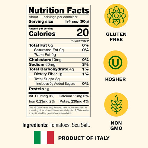 Cento 24 Oz (Pack 6) 100% Tomato Passata of Fresh Italian Sieved Tomato Puree for Homemade Pasta Sauce, Soup, Pizza