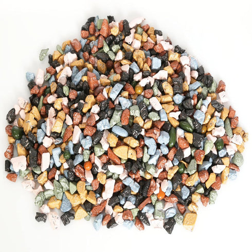 1 (Pack 1) Chocolate Rocks Kidu Candy Bulk Candy Coated Edible Rock Chunks for Cake Decorating Resealable Bag, Pound