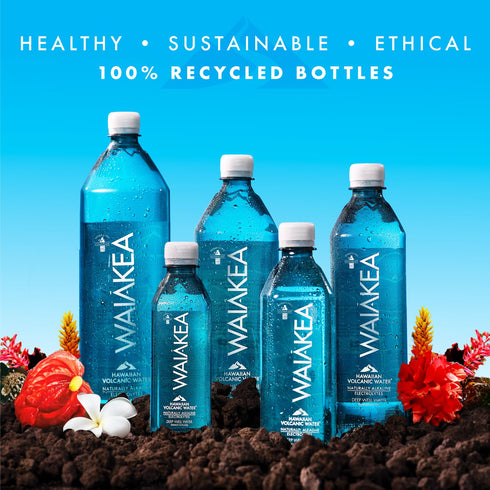 24 Pack (330 mL, 11.1 Oz) 7.6 8.2 24 Pack Waikea - Hawaiian Volcanic Naturally Alkaline Water - Pp Fl - pH Range