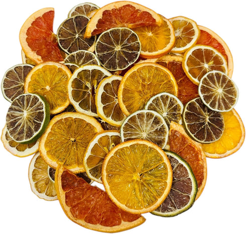 Utama (100) Dehydrated Citrus - Piece Dried Lemon/Lime/Orange/Grapefruit - Cocktail/Food Garnishing - Citrus Potpourri