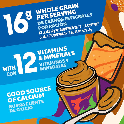 19.3 oz Cinnamon Toast Crunch Peanut Butter Breakfast Cereal, Crispy Cinnamon Cereal, Family Size