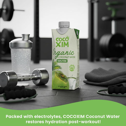 16.9 oz (Pack 12) 100% COCOXIM Ready to Drink Organic Coconut Water - of | Zero Added Sugar| Natural & Fresh