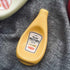 Peiiwdc Creative Seasoning Dish Ceramic Extruded Tomato Sauce Bottle Dipping Saucer Ketchup Mayonnaise Plate Ceramic