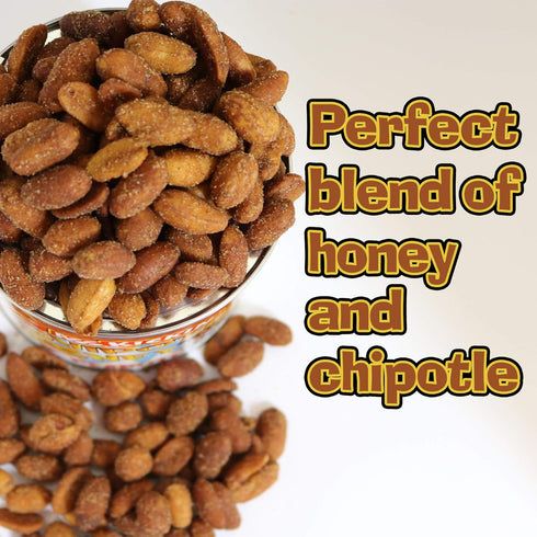ASS KICKIN' Chipotle Honey Roasted Spicy Hot Peanuts - 4.2 Oz, Ultimate Spicy Gourmet Gift Peanuts
