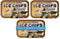 ICE CHIPS Xylitol Candy Tins, 5.28 oz total (Ginger, 3 Pack)