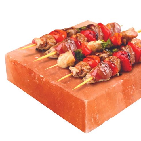 Himalayan Salt Block for Grilling, Serving, & Seasoning Food Grade Cooking Slab