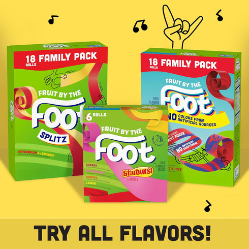 Pack, 9 oz Fruit by the Foot, Fruit Snacks, Variety