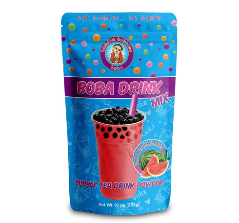 Premium WATERMELON Boba/Bubble Tea Drink Mix Powder by Buddha Bubbles Boba, 10 Ounce