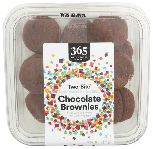 365 by Whole Foods Market , Two-Bite Chocolate Brownies, 11.3 oz, Frozen