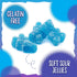 Gummy 1 Sour Bears Candy | Pound Bag | Gelatin Free Chewy Blue Candy | Blue Raspberry Jelly Bears for Baby Showers