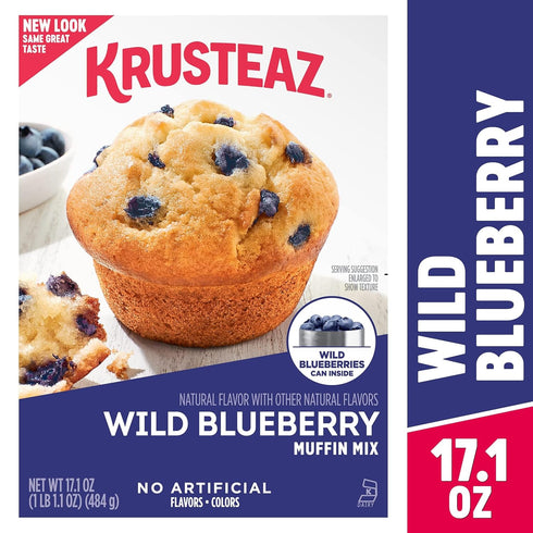 Pack,Cinnamon Crumb(21 oz),Cranberry (18.6 oz),Wild (17.1 oz), (3 Krusteaz Variety Swirl Orange Muffin Mix Blueberry