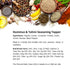 Hummus Hummus, 2.4 oz. Premium & Tahini Seasoning Topper by SPICE + LEAF - Vegan Kosher Pesticide Free - Spice blend