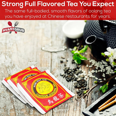 300 Packed 19.2 Oz. Authentic Restaurant-Grade Oolong Tea Bags Pk. Premium Chinese Tea Sachets for Hot or Iced