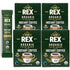 Rex Coffee Organic Fairtrade Natural Decaf Freeze-Dried Instant Sticks Naturally Decaffeinated Arabica,