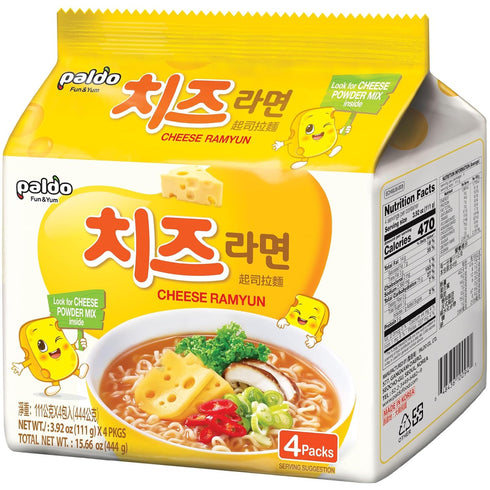 (Pack of 8) Paldo Cheese Fromage Ramyun Noodle 3.92 Oz