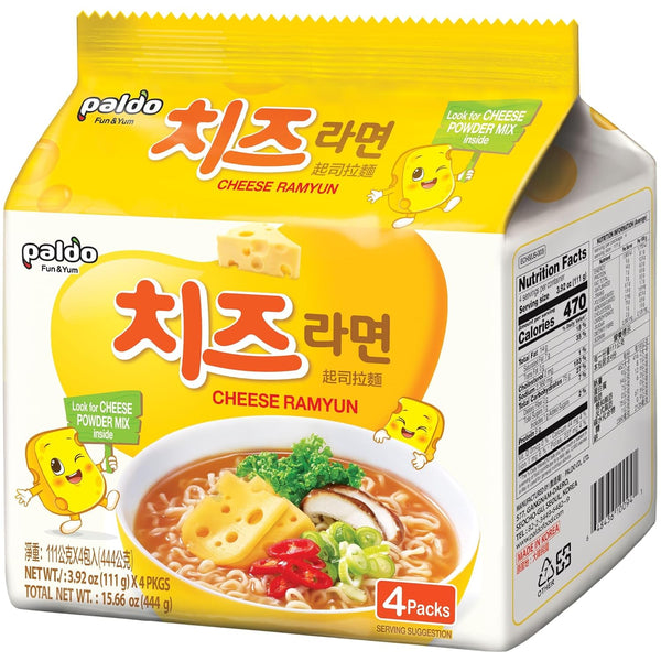 (Pack of 8) Paldo Cheese Fromage Ramyun Noodle 3.92 Oz
