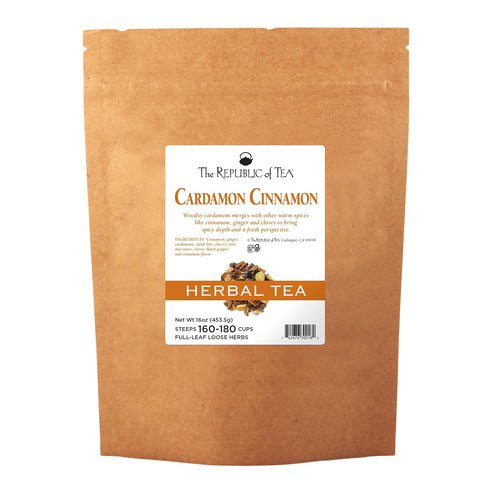 The Republic of Tea Cardamon Cinnamon Herbal Full-Leaf Tea, 1 Pound /