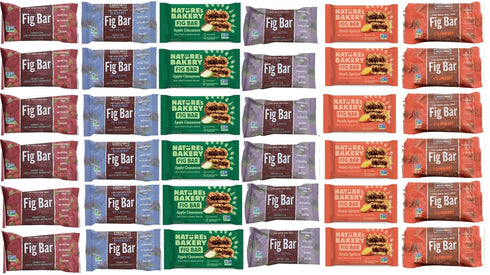 Narrow Path Sales Pack. 6 36 Nature's Bakery Fig Bars Variety Bundle of Boxes with Individually Wrapped Bars. Flavors