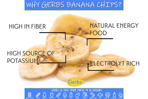 14 oz. 14 Gerbs Unsweetened Banana Chips | Unsulfured, No Artificial Additives, Resealable Bag | Naturally Crisp