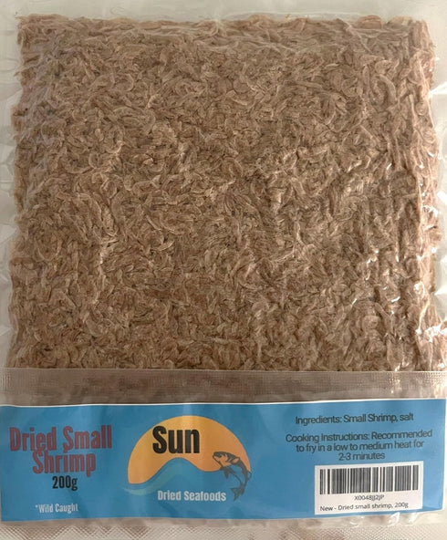 Sun dried seafoods 200g, 7 (Pack 1) Dried small shrimp, Ounce