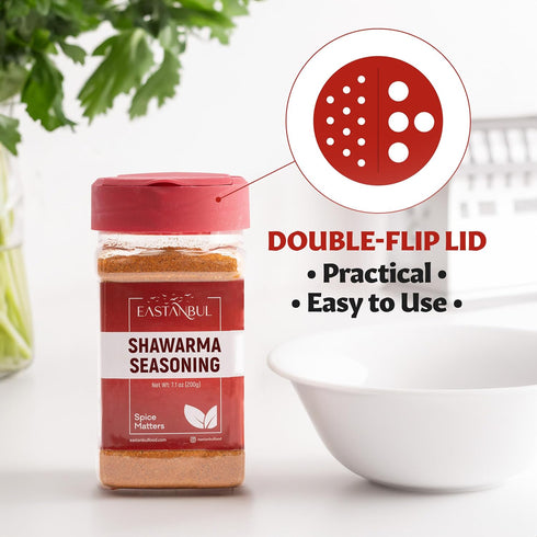 Eastanbul Shawarma Seasoning, 7.1oz All-in-One Baharat Spice Blend for Meat, Vegetables, and Chicken