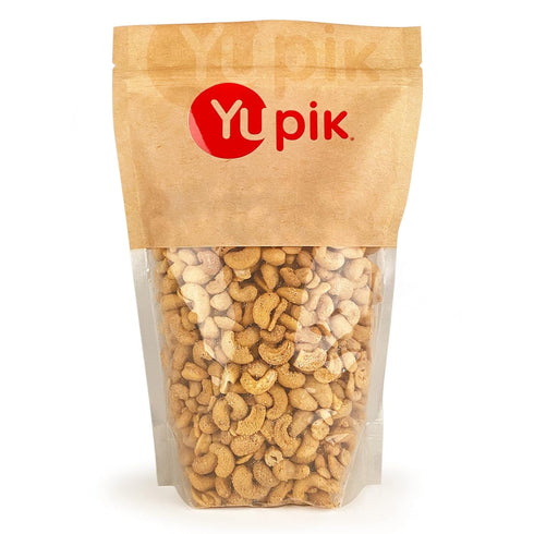 Yupik Nacho Cashews, 1 lb (16 oz), Kosher, Gluten-Free, Roasted Cashews with