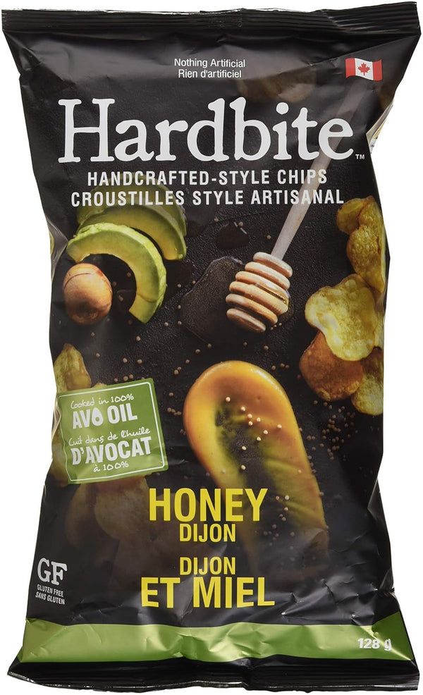 Hardbite Honey Dijon Avocado Oil Potato Chips, 128 GR
