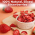 4 Oz, 100% Anna and Sarah Freeze Dried Slice Strawberries Natural Sliced Fruit, Great for Healthy Snacks, Smoothies