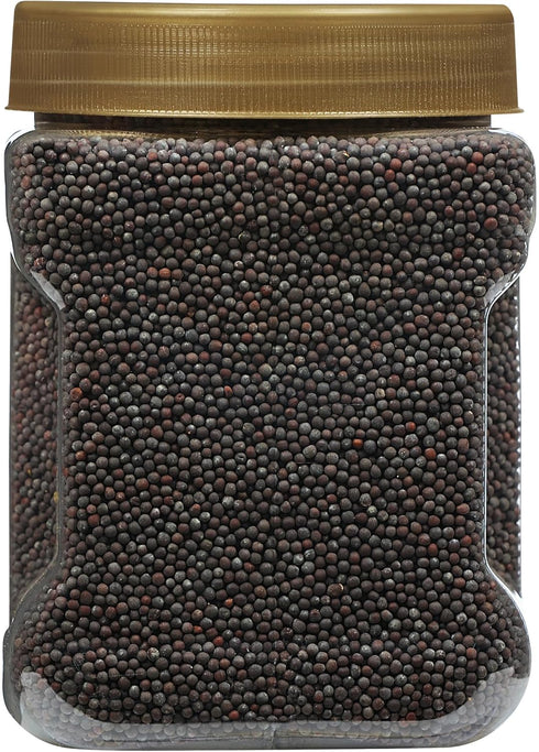 20oz (1.25lbs) 567g Rani Black Mustard Seeds Whole Spice (Kali Rai) PET Jar ~ All Natural | Gluten Friendly | NON-GMO |