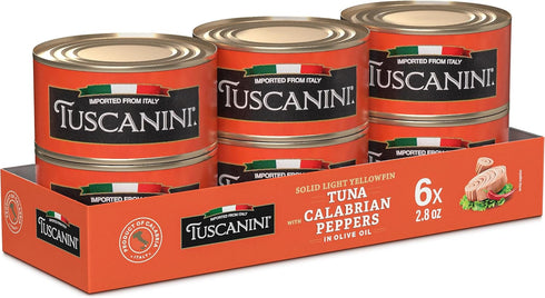 Tuscanini Italian Solid Light Yellowfin Tuna in Olive Oil with Calabrian Chili