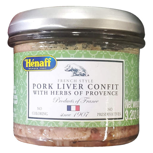 Hnaff Henaff French Style Pork Liver 1 Pack (Pork Liver Confit with Herbs