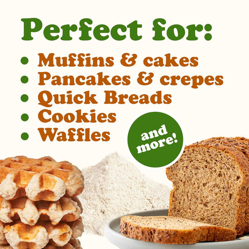 8 Food to Live Gluten-Free Organic White Sorghum Flour, Pounds Non-GMO Whole Grains, Finely Ground, Pure, Raw. Good
